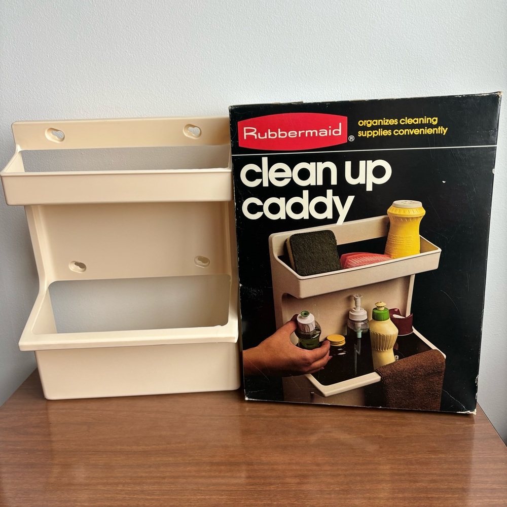 Vintage Rubbermaid Clean Up Caddy 2320 Cleaning Supply Organizer In Original Box